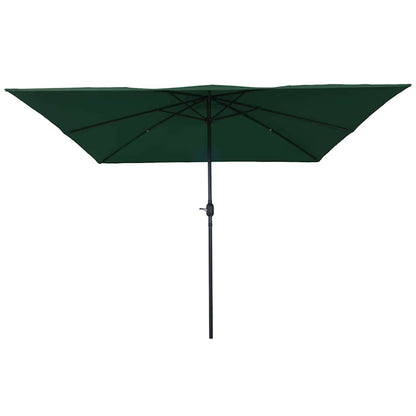 Garden Parasol Green 295 x 295 x 245 cm Polyester and Steel