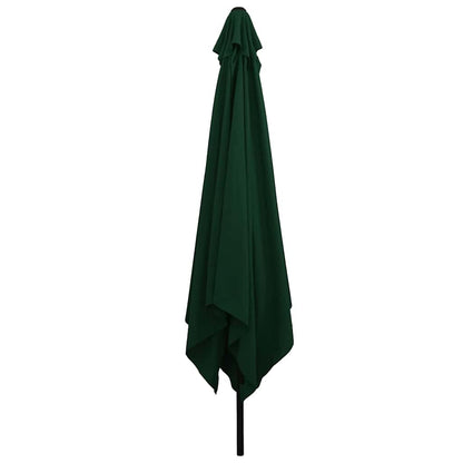 Garden Parasol Green 295 x 295 x 245 cm Polyester and Steel