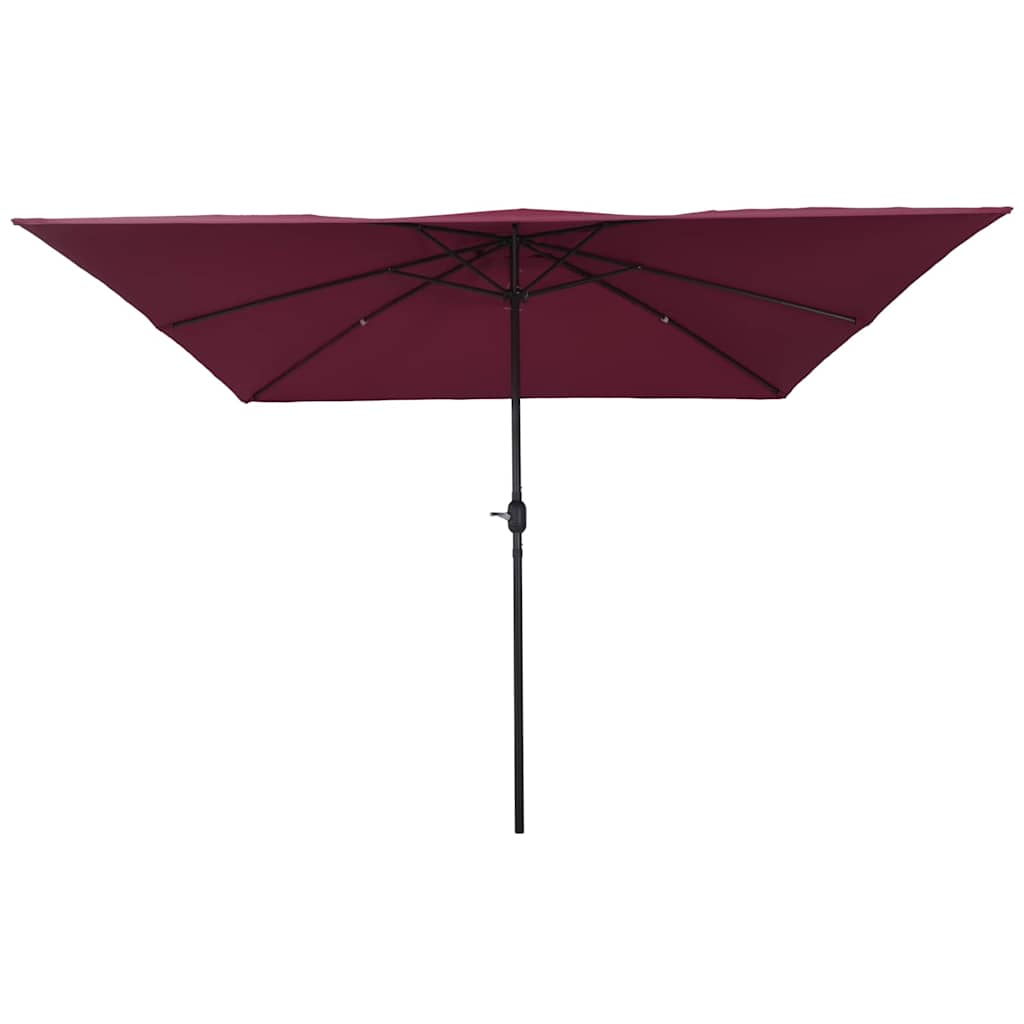 Garden Parasol Bordeaux Red 295 x 295 x 245 cm