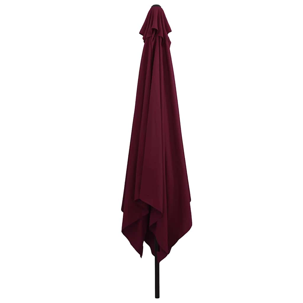 Garden Parasol Bordeaux Red 295 x 295 x 245 cm