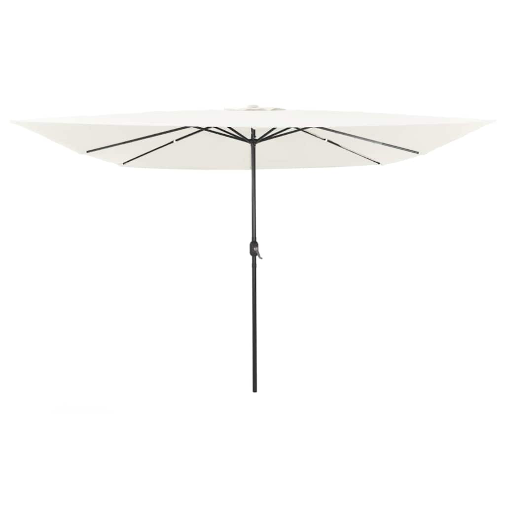 Garden Parasol Sand 295 x 295 x 245 cm Polyester and Steel