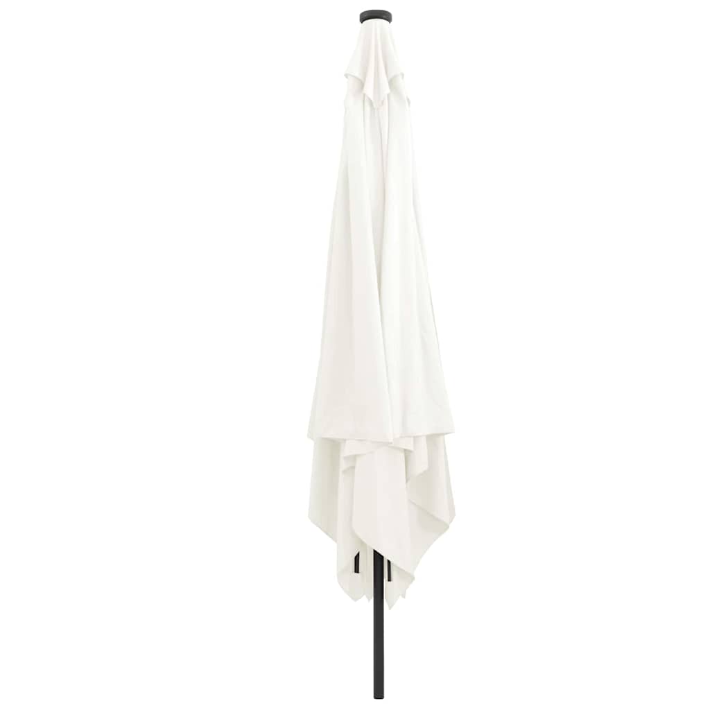Garden Parasol Sand 295 x 295 x 245 cm Polyester and Steel