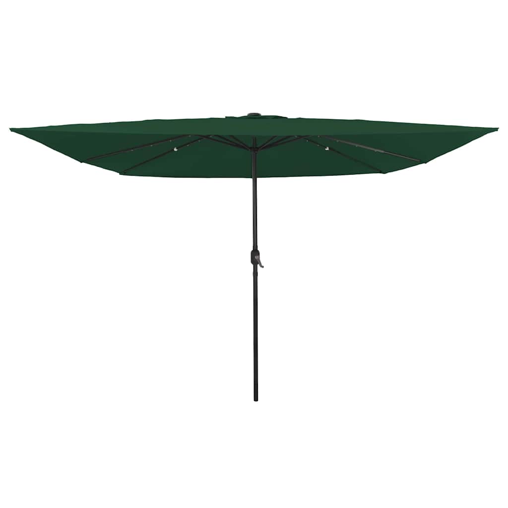 Garden Parasol Green 295 x 295 x 245 cm Polyester and Steel