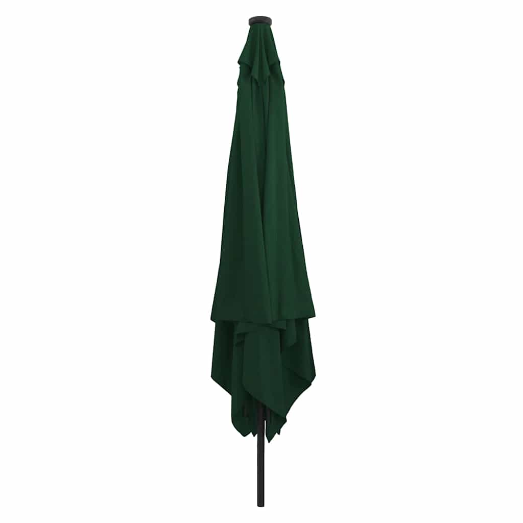 Garden Parasol Green 295 x 295 x 245 cm Polyester and Steel