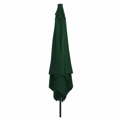 Garden Parasol Green 295 x 295 x 245 cm Polyester and Steel