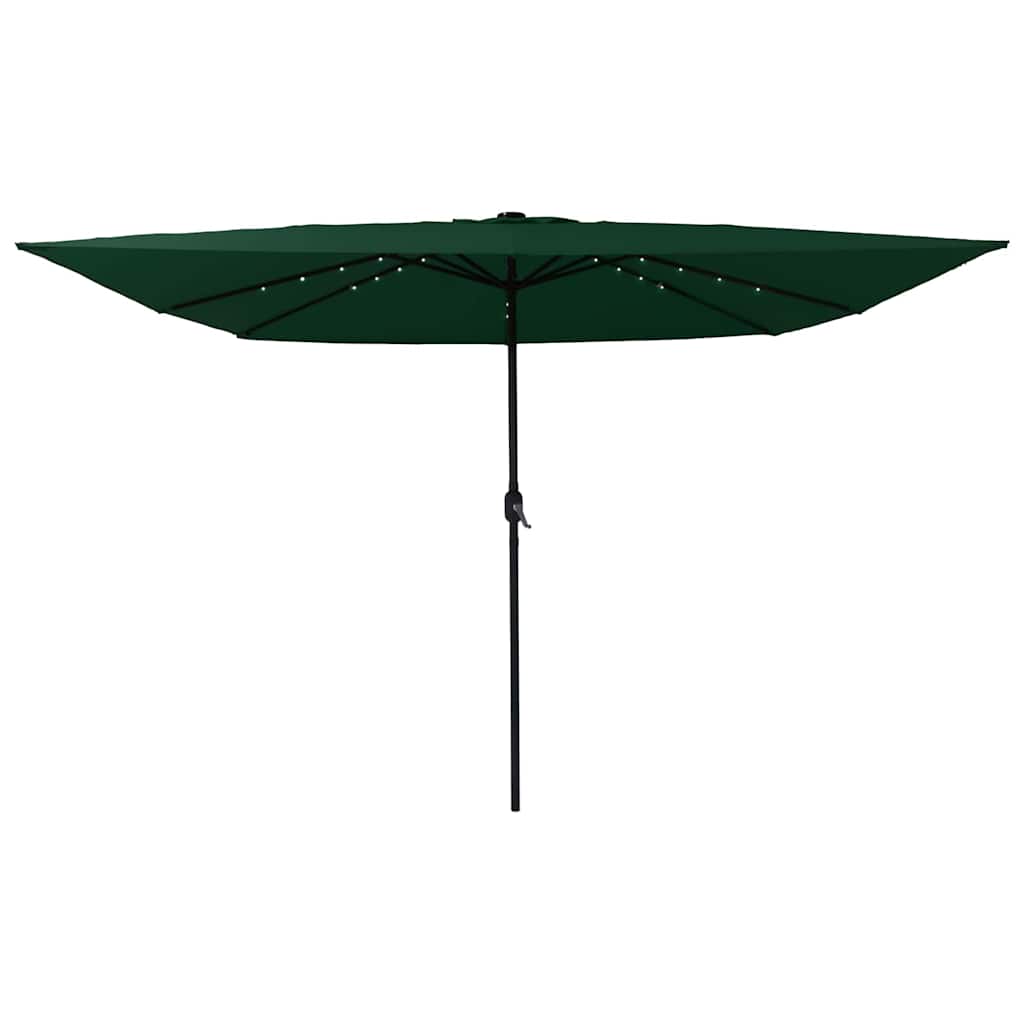 Garden Parasol Green 295 x 295 x 245 cm Polyester and Steel