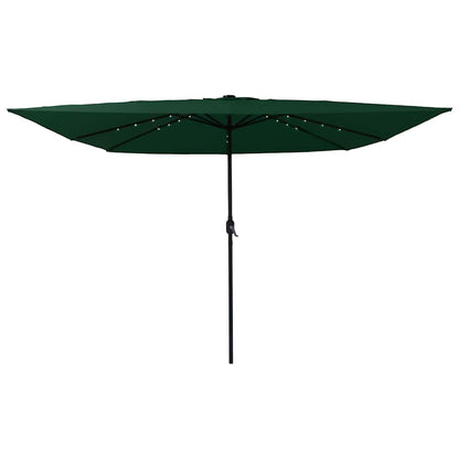 Garden Parasol Green 295 x 295 x 245 cm Polyester and Steel