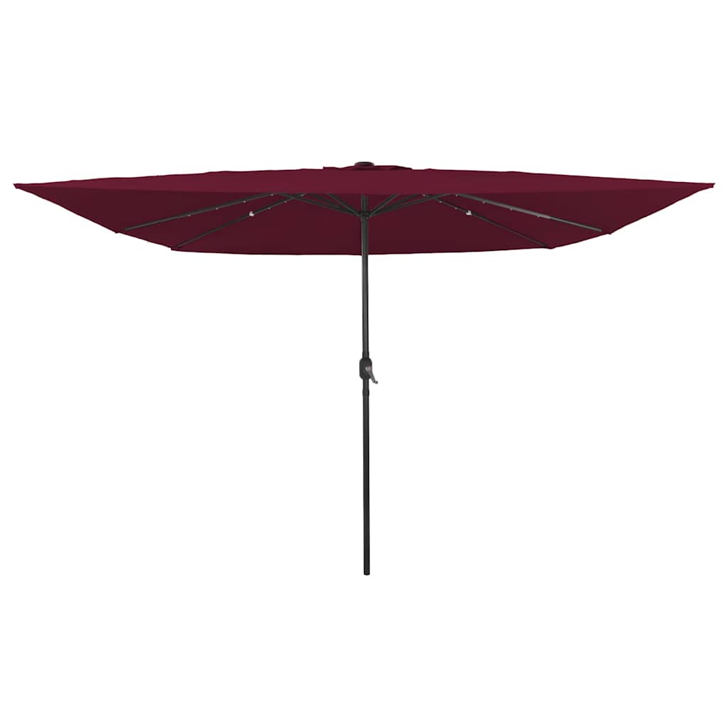 Garden Parasol Bordeaux Red 295 x 295 x 245 cm