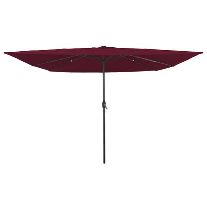 Garden Parasol Bordeaux Red 295 x 295 x 245 cm