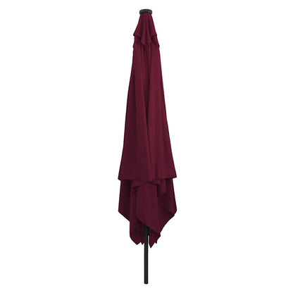 Garden Parasol Bordeaux Red 295 x 295 x 245 cm