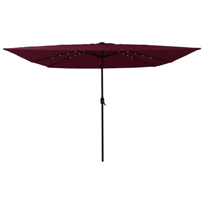 Garden Parasol Bordeaux Red 295 x 295 x 245 cm