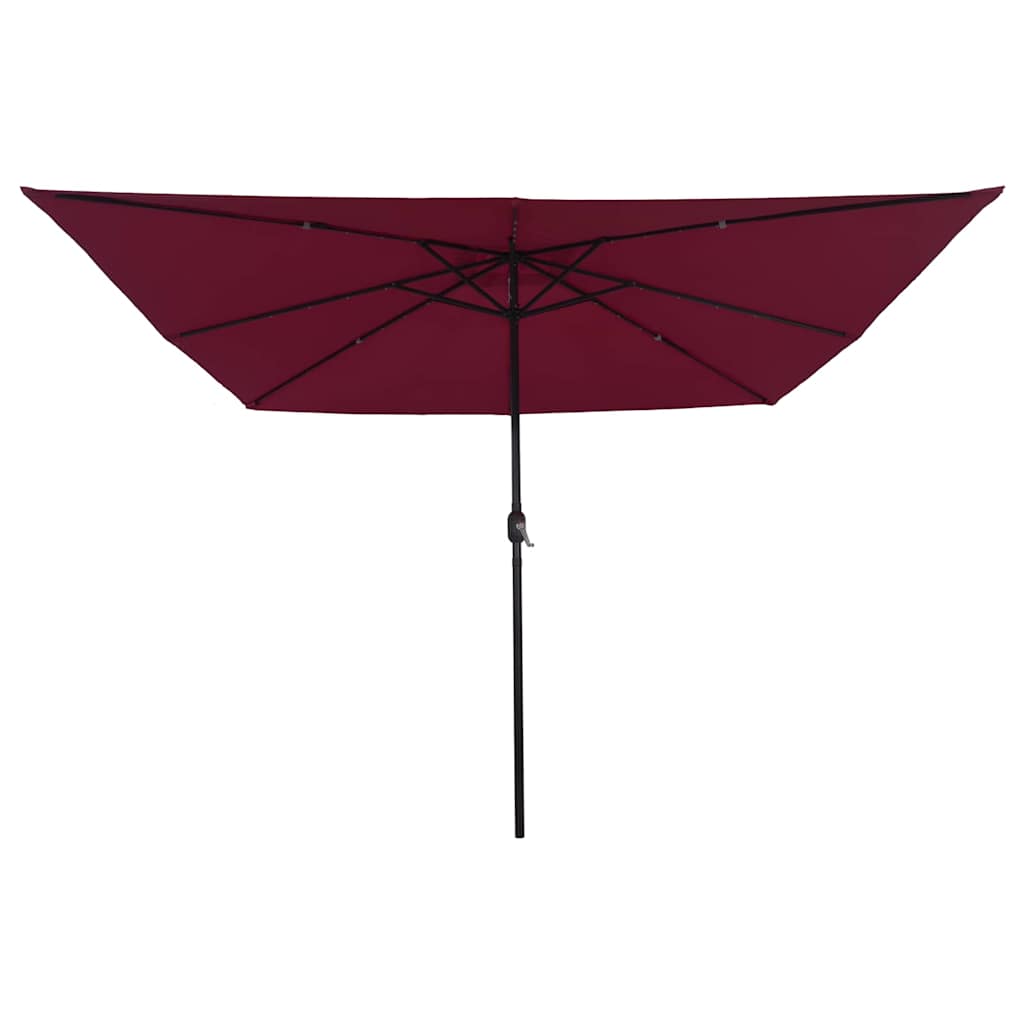 Garden Parasol Bordeaux Red 295 x 295 x 245 cm