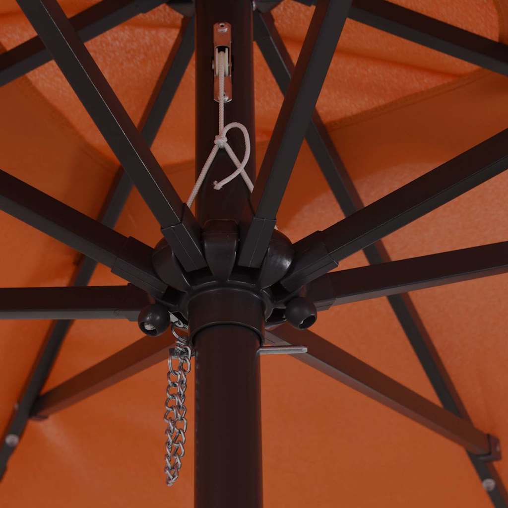Garden Parasol Terracotta 295 x 295 x 245 cm