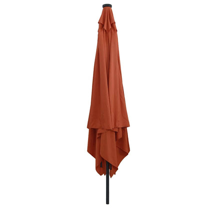 Garden Parasol Terracotta 295 x 295 x 245 cm