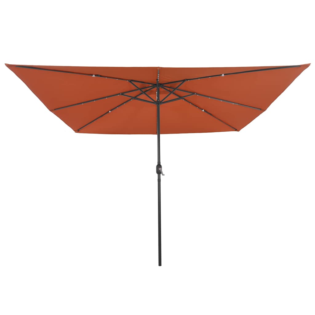 Garden Parasol Terracotta 295 x 295 x 245 cm