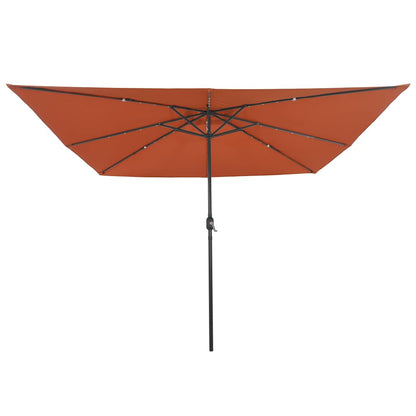 Garden Parasol Terracotta 295 x 295 x 245 cm