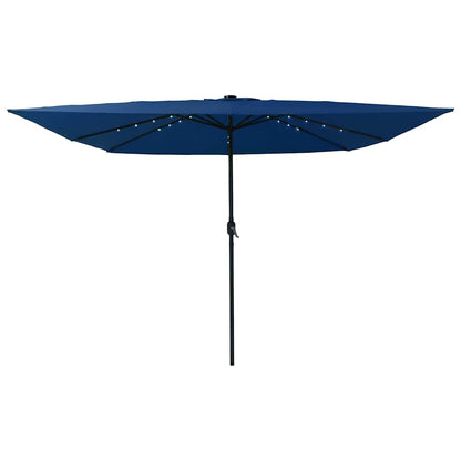 Garden Parasol Azurblau 295 x 295 x 245 cm Polyester and Steel
