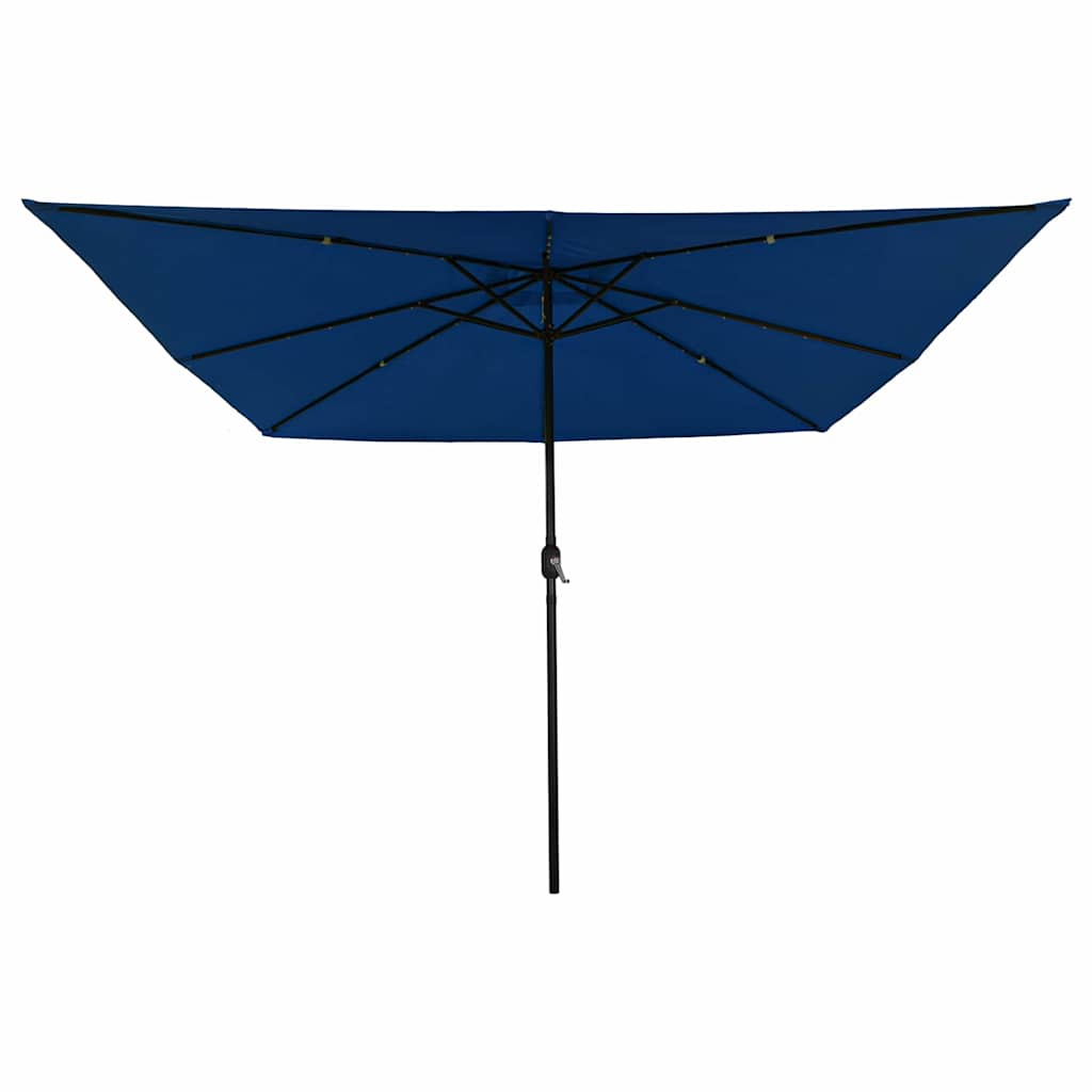 Garden Parasol Azurblau 295 x 295 x 245 cm Polyester and Steel