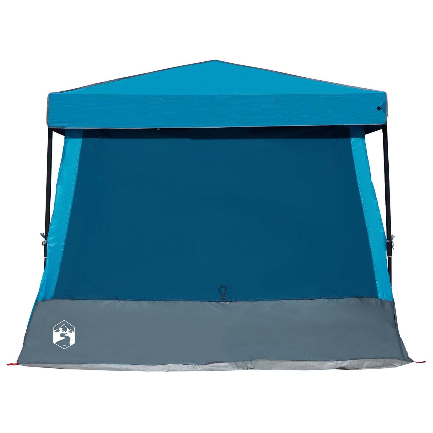 Camping Tent Set Folding 2 pcs Blue Taffeta and Fabric