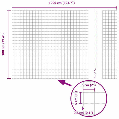 Euro Fence Green 1 x 10 m PVC-coated iron