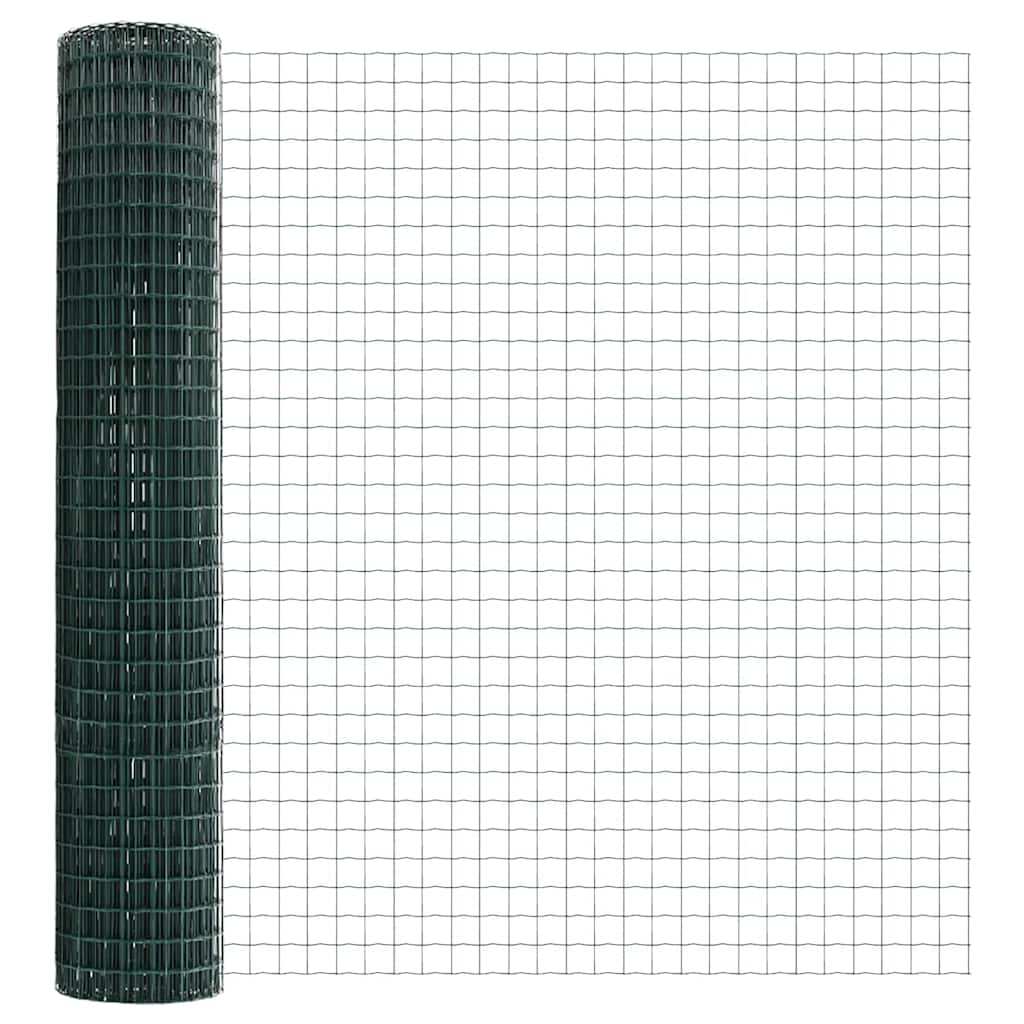 Euro Fence Green 1.6 x 10 m PVC-coated iron