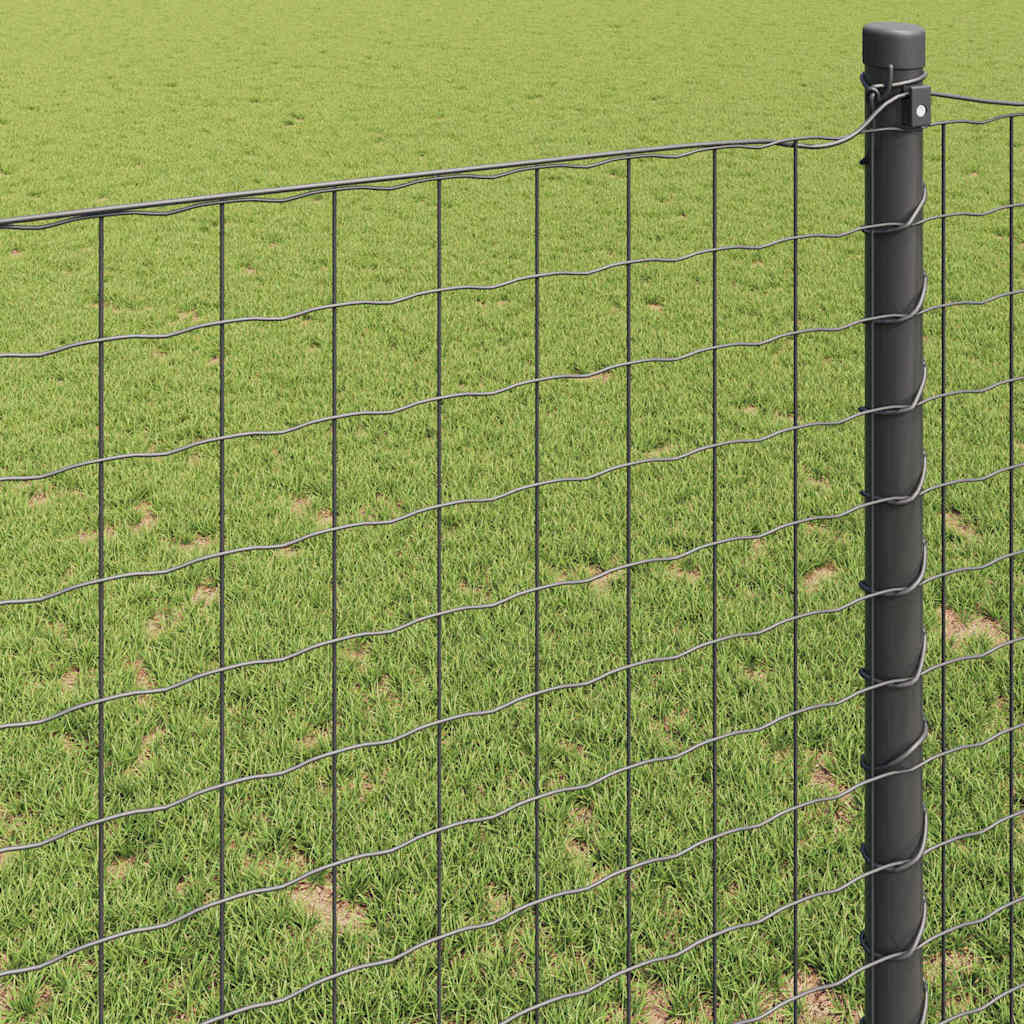 Euro Fence Grey 1.5 x 10 m PVC-coated iron