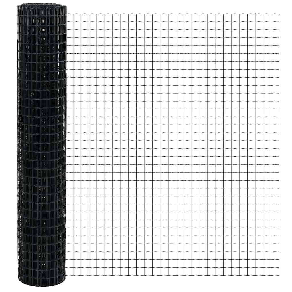 Euro Fence Grey 1.5 x 10 m PVC-coated iron