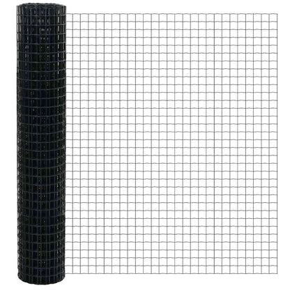 Euro Fence Grey 1.5 x 10 m PVC-coated iron