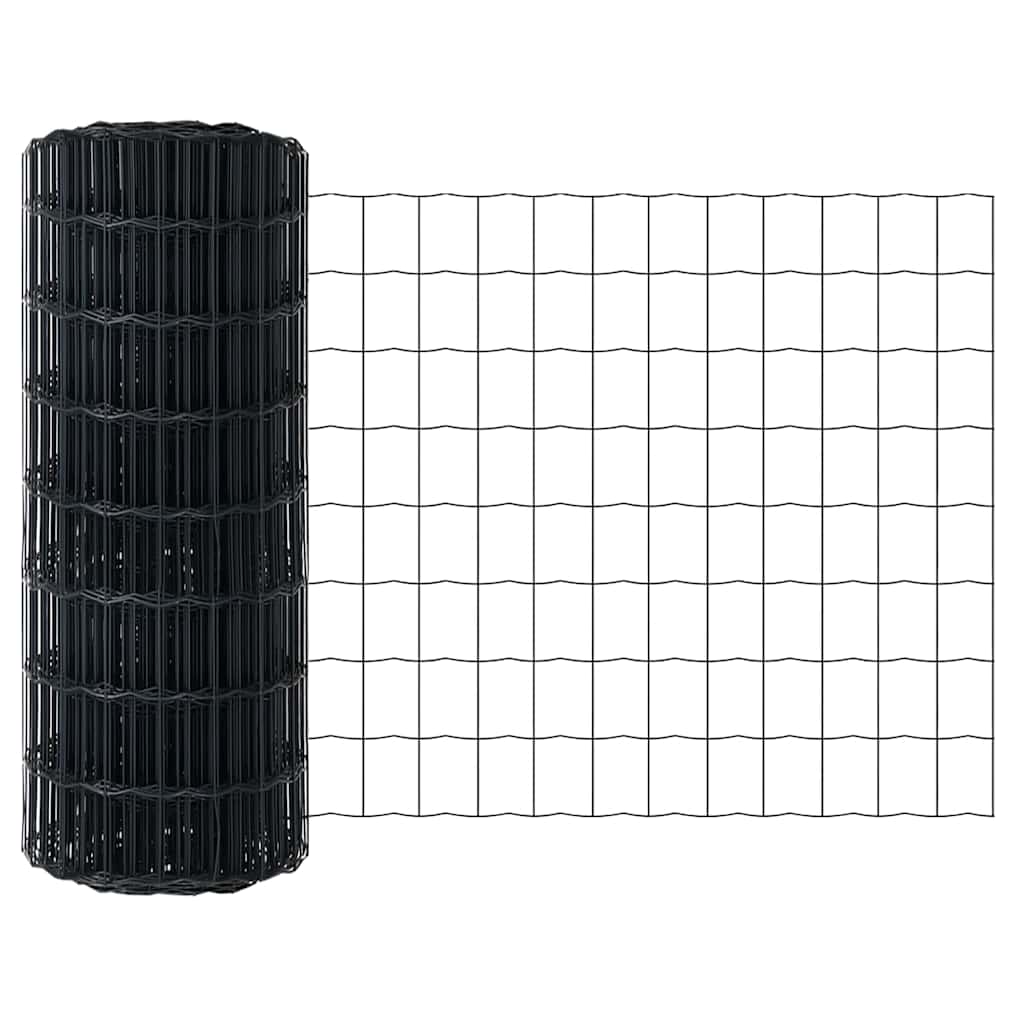 Euro Fence 0.6 x 10 m PVC-coated iron Grey