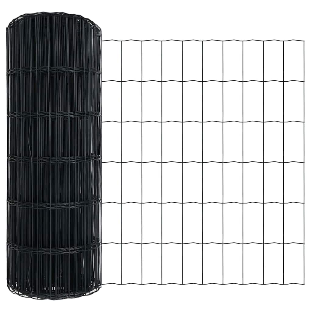 Euro Fence Grey 0.4 x 10 m PVC-coated iron