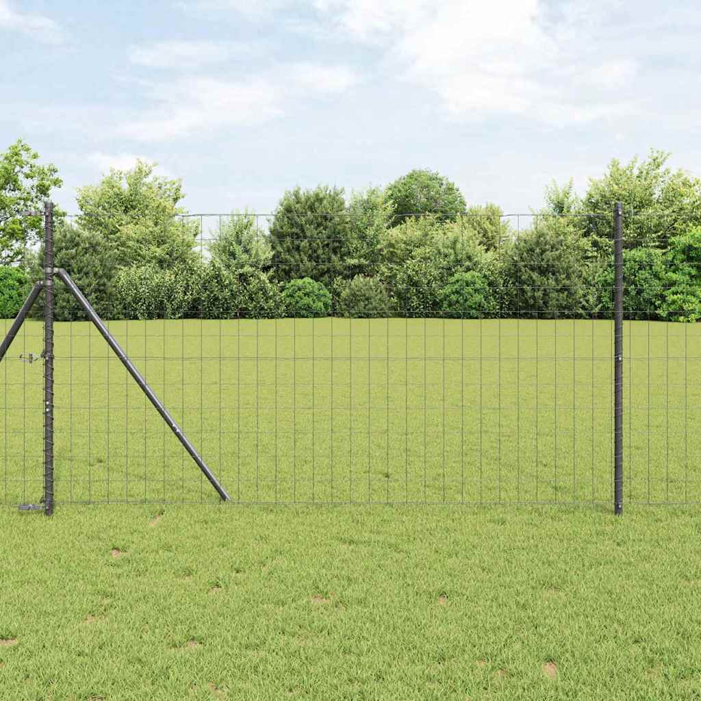 Euro Fence Grey 1.4 x 10 m PVC-coated iron