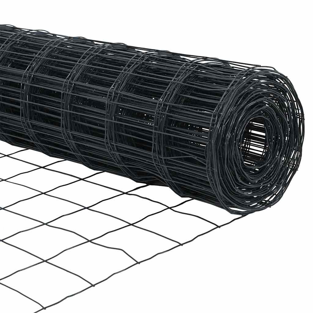 Euro Fence Grey 1.5 x 10 m PVC-coated iron