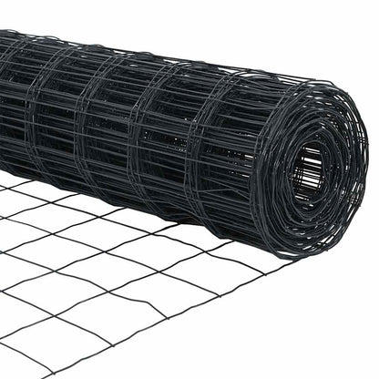 Euro Fence Grey 1.5 x 10 m PVC-coated iron