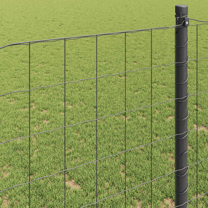 Euro Fence Grey 1.5 x 10 m PVC-coated iron