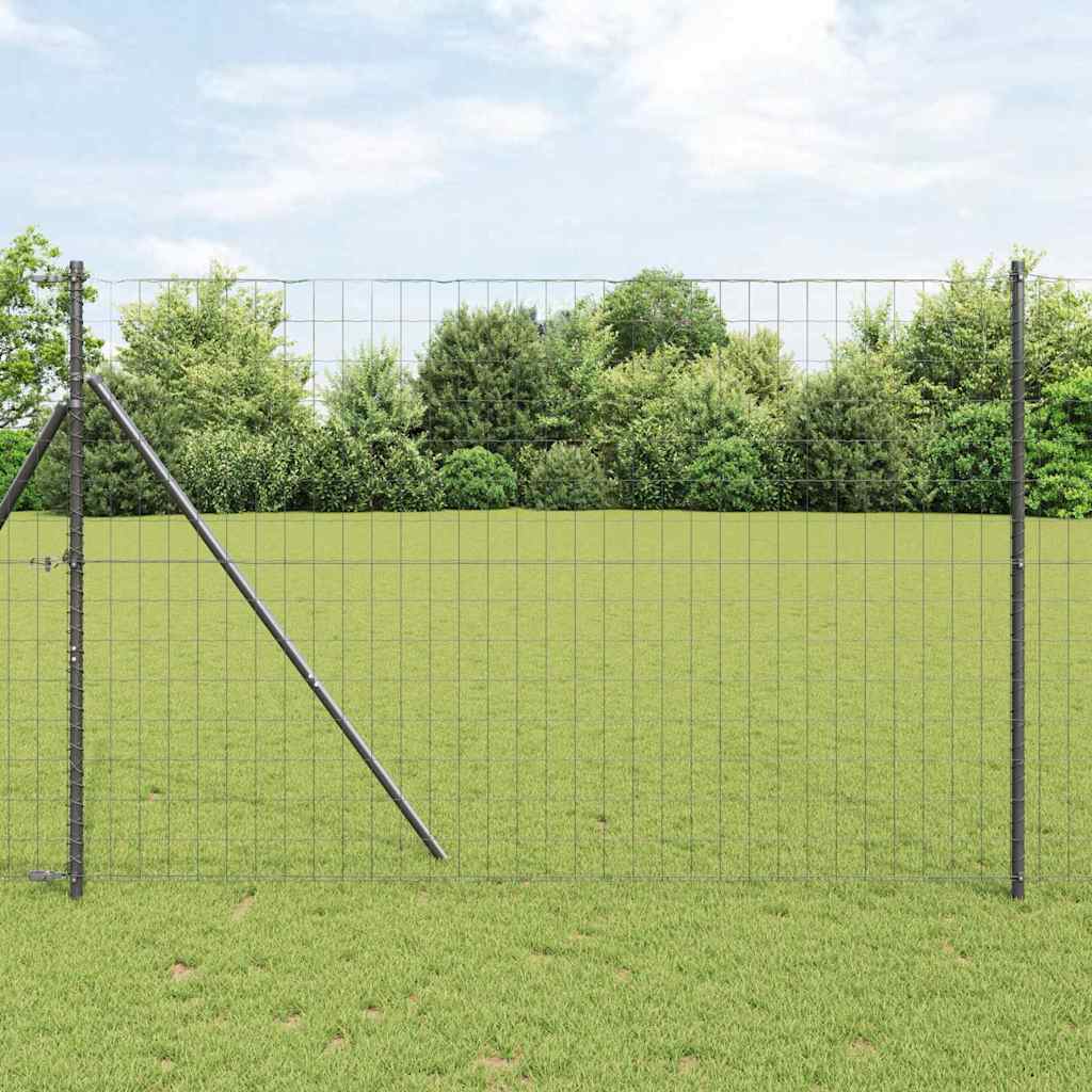 Euro Fence Grey 1.5 x 10 m PVC-coated iron