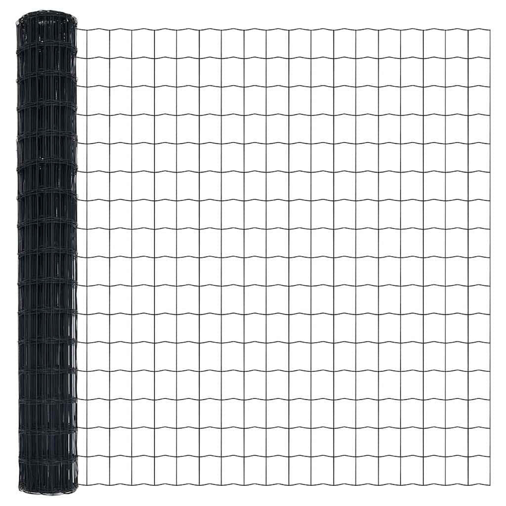Euro Fence Grey 1.5 x 10 m PVC-coated iron