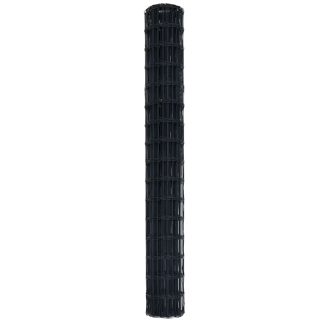 Euro Fence Grey 1.5 x 10 m PVC-coated iron