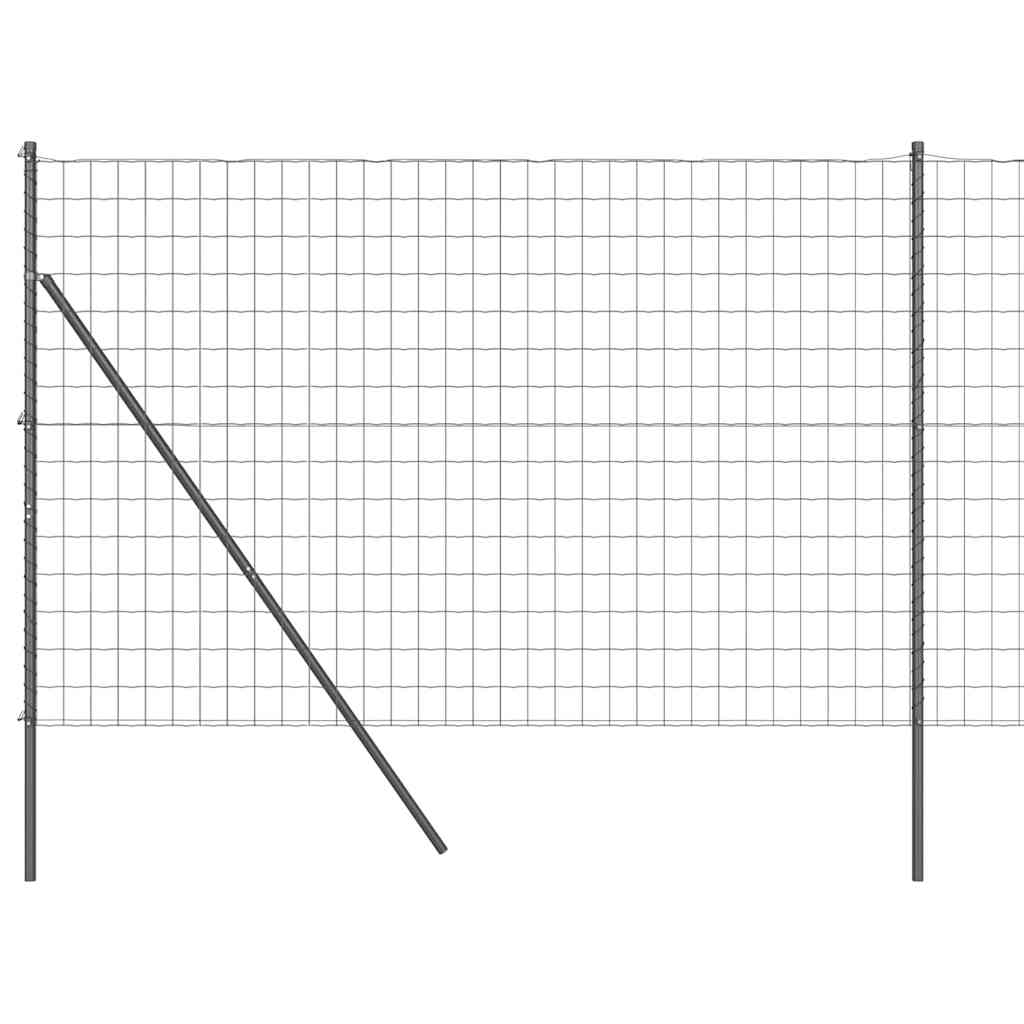 Euro Fence Grey 1.5 x 10 m PVC-coated iron
