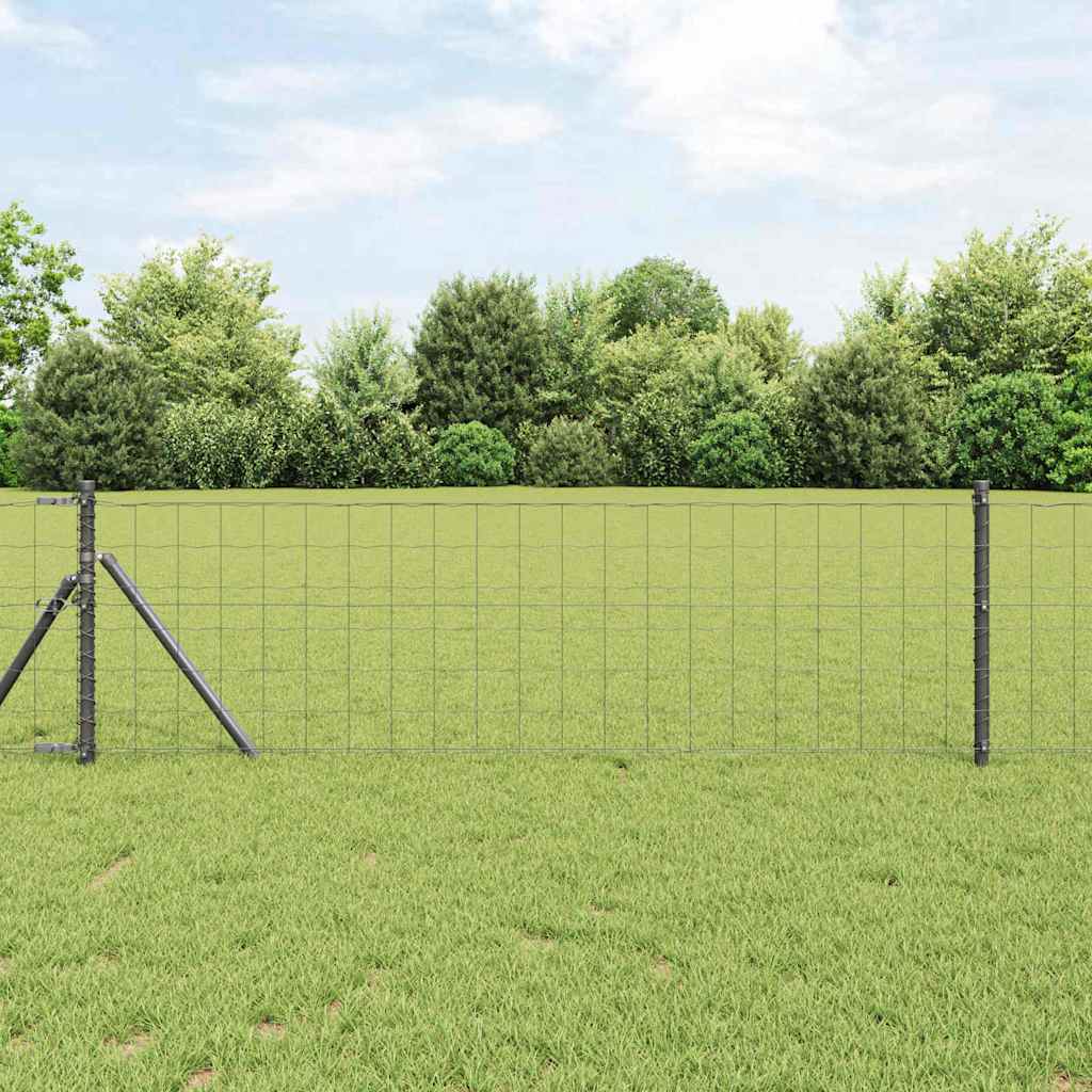 Euro Fence Grey 0.6 x 25 m PVC-coated iron