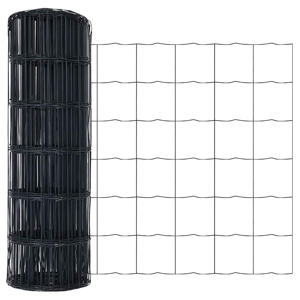 Euro Fence Grey 0.6 x 50 m PVC-coated iron