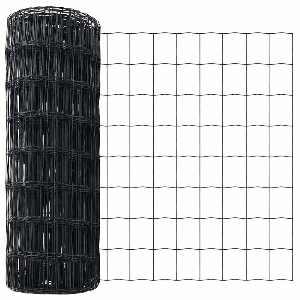 Euro Fence Grey 0.4 x 10 m PVC-coated iron