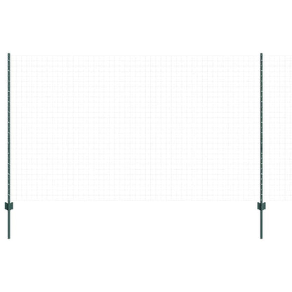 Fence Post 22 pcs Green 180 cm Steel