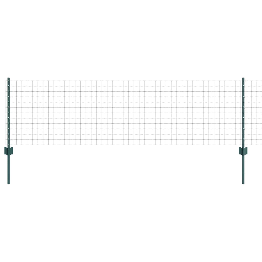 Welded Wire Fence 10 x 0.6 m (W x H) PVC-Coated Steel Green