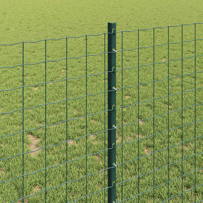 Welded Wire Fence 10 x 1 m (W x H) PVC-Coated Steel Green Mesh