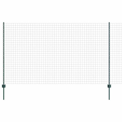 Welded Wire Fence 10 x 1.4 m (W x H) PVC-Coated Steel Green