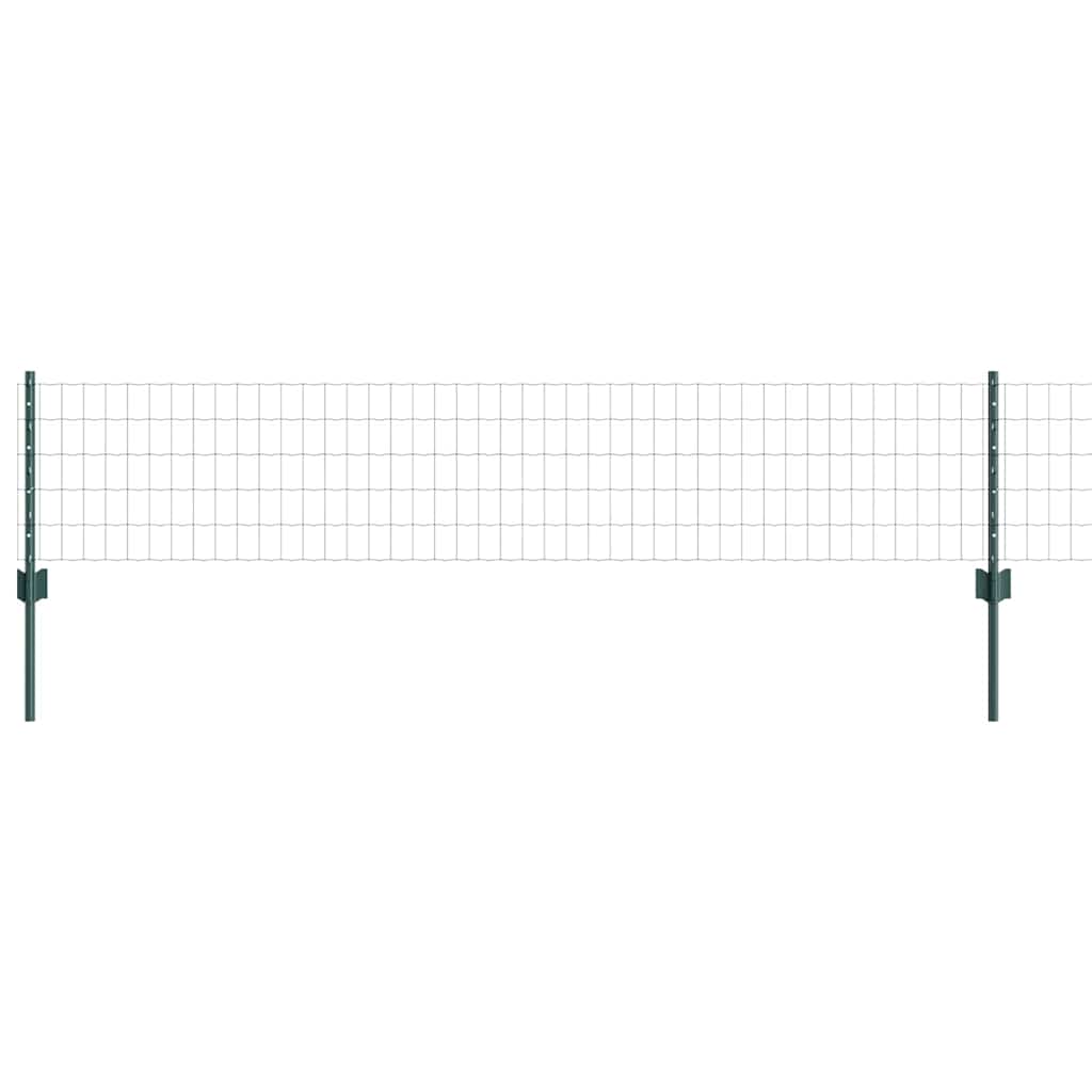 Welded Wire Fence 10 x 0.4 m (W x H) PVC-Coated Steel Green