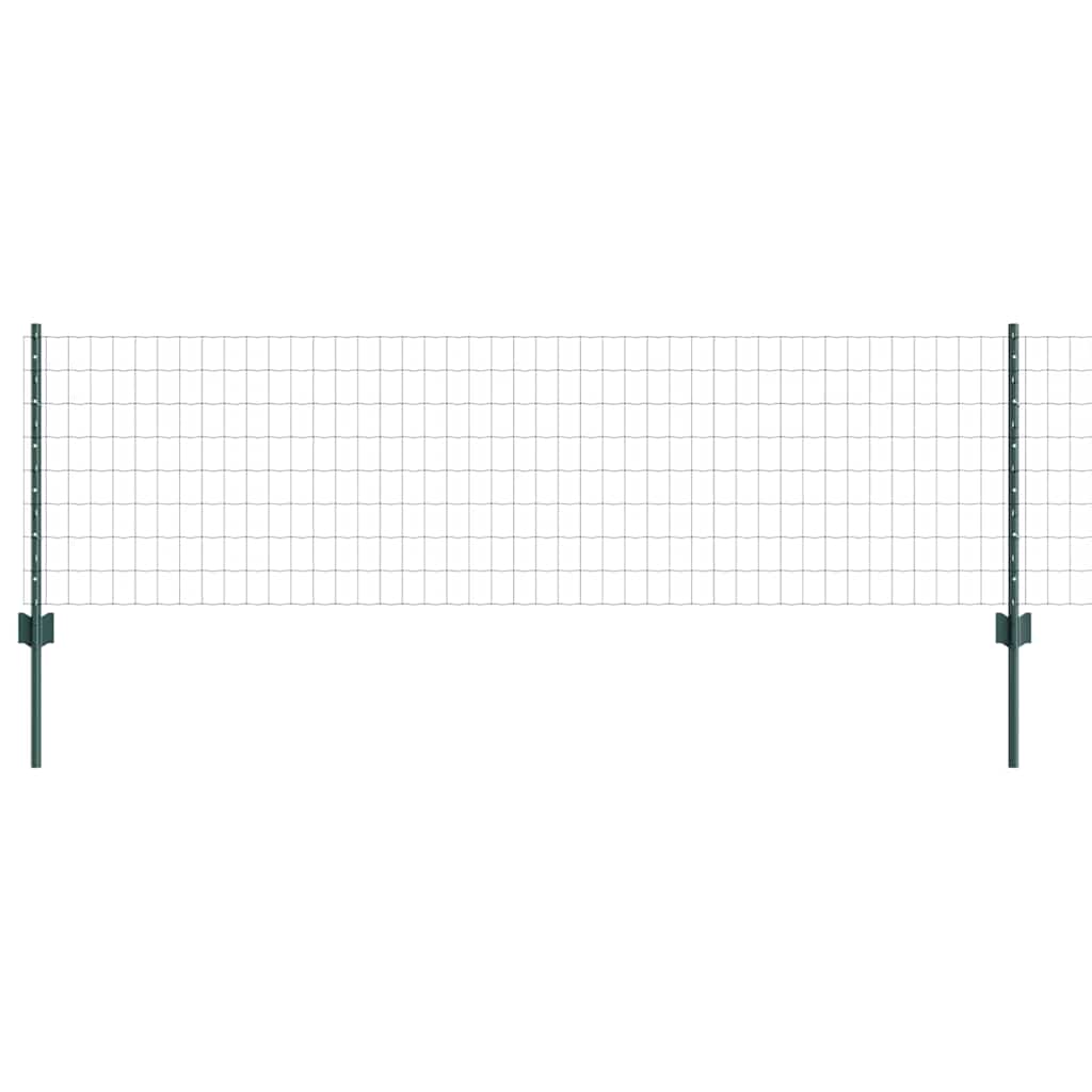 Welded Wire Fence 10 x 0.6 m (W x H) PVC-Coated Steel Green