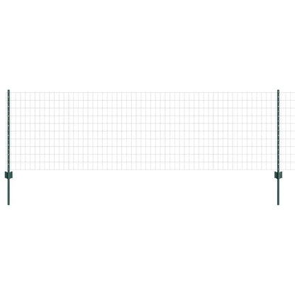 Welded Wire Fence 10 x 0.8 m (W x H) PVC-Coated Steel Green