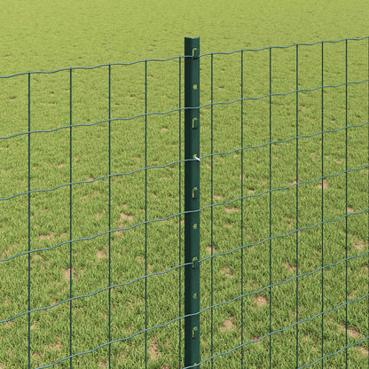 Welded Wire Fence 10 x 1.4 m (W x H) PVC-Coated Steel Green