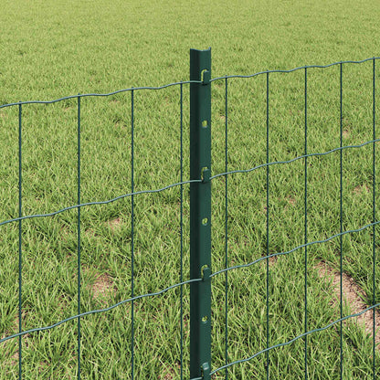 Welded Wire Fence 10 x 0.4 m (W x H) PVC-Coated Steel Green